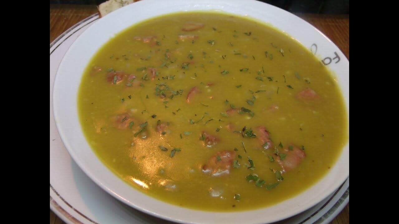 como fazer sopa de ervilha