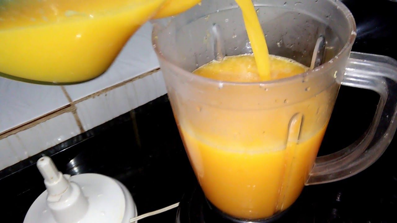como fazer suco de laranja no liquidificador
