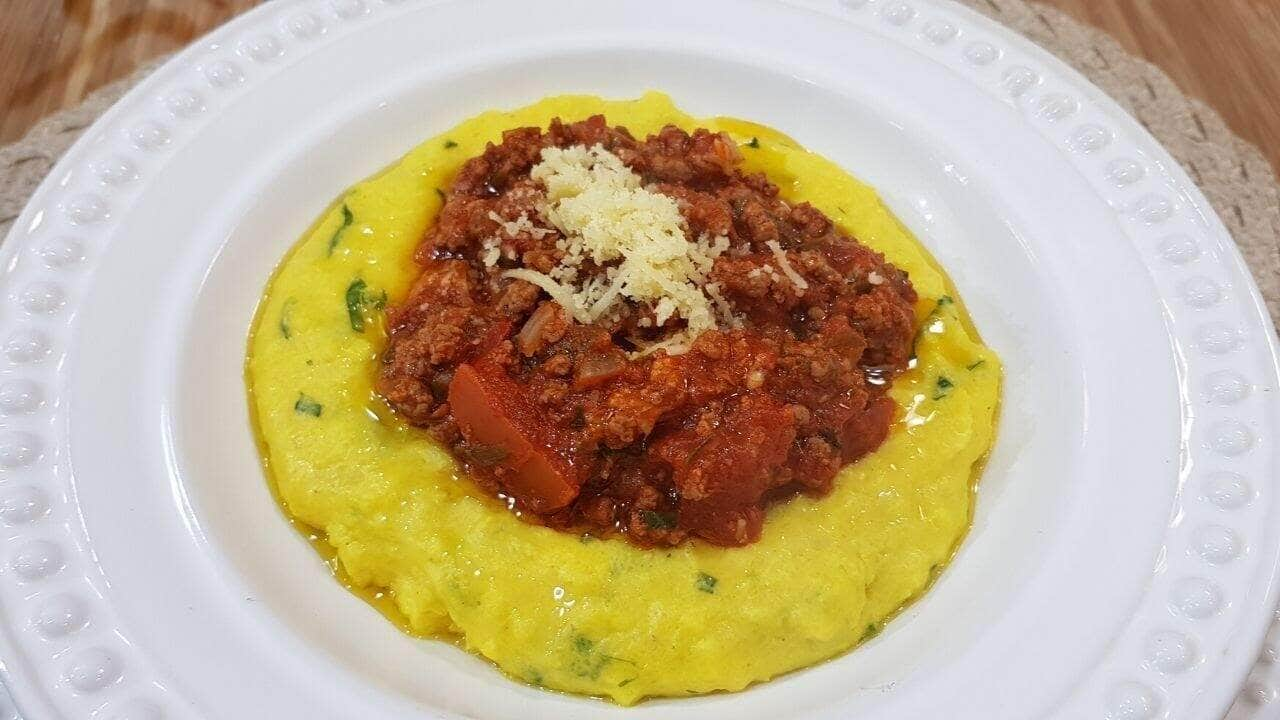 como fazer polenta mole