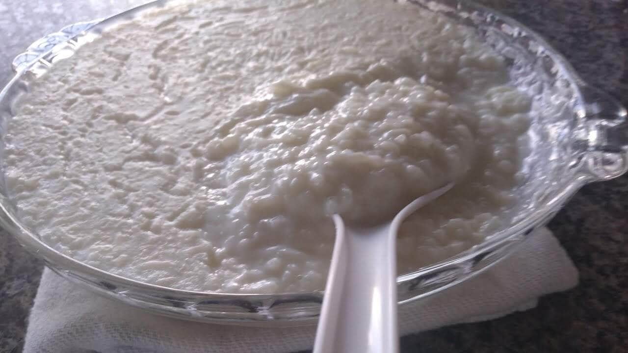 como fazer arroz de leite