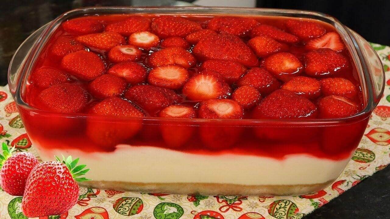 como fazer sobremesa de morango