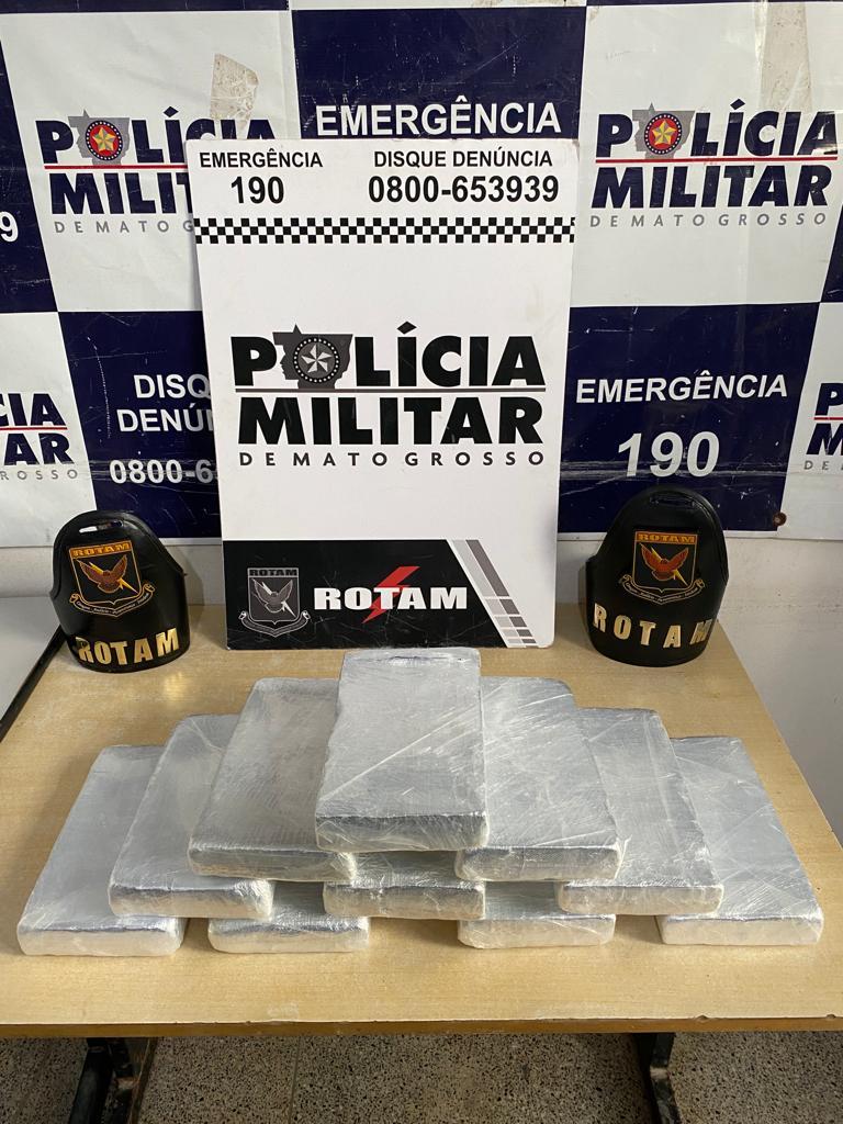 policia militar apreende 10 quilos de cocaina em cuiaba