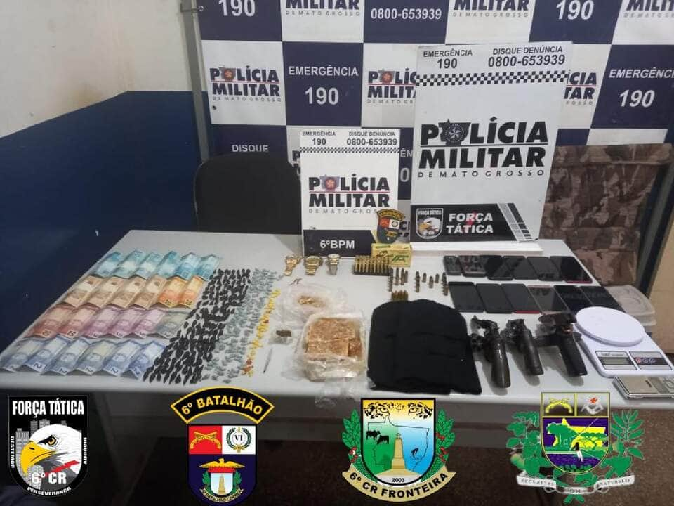 policia militar prende oito membros de organizacao criminosa em caceres