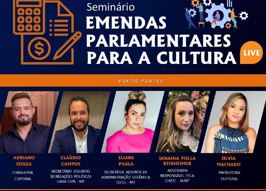 seminario vai debater emendas parlamentares para cultura