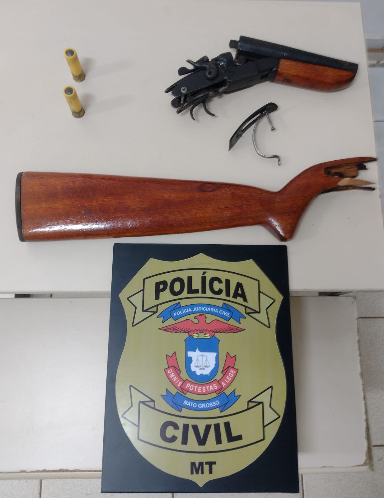 Polícia Civil prende suspeito com arma de fogo e munições em Tangará da Serra