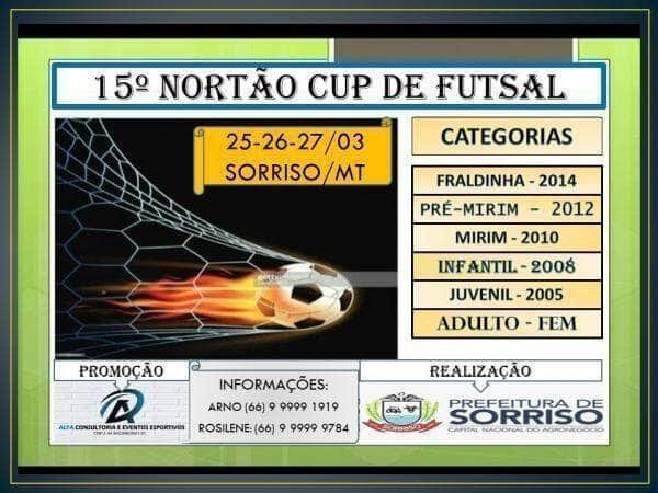 atletas de 18 municipios participam do nortao cup de futsal em sorriso