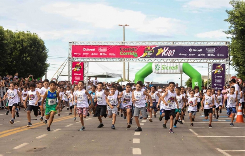 mais de 900 criancas participam da 7ª corrida kids em lucas do rio verde