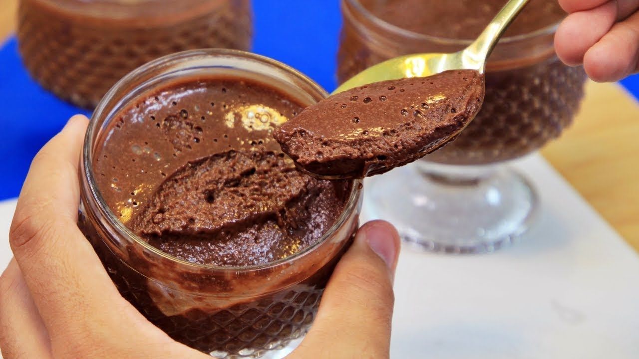 como fazer mousse de chocolate