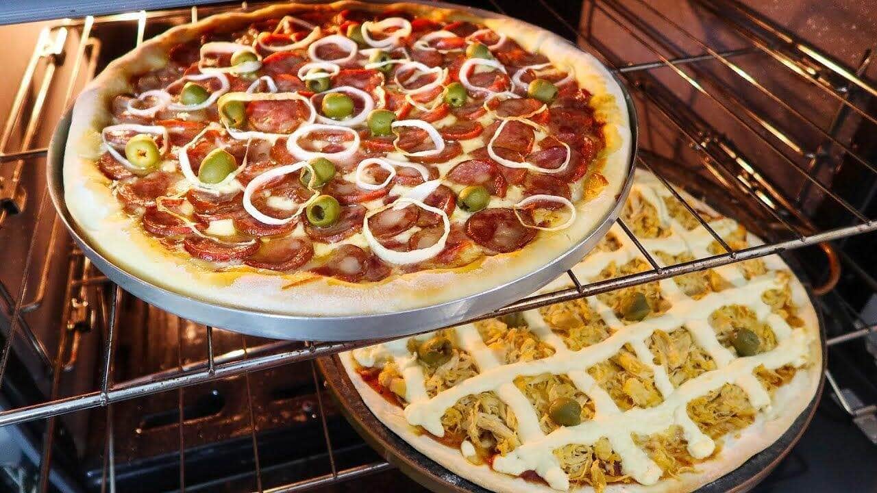 como fazer massa de pizza simples