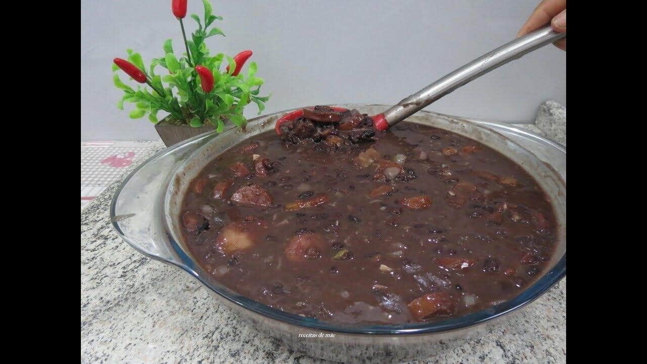 como temperar feijão preto