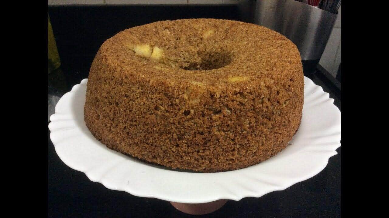 receita de bolo de banana com aveia