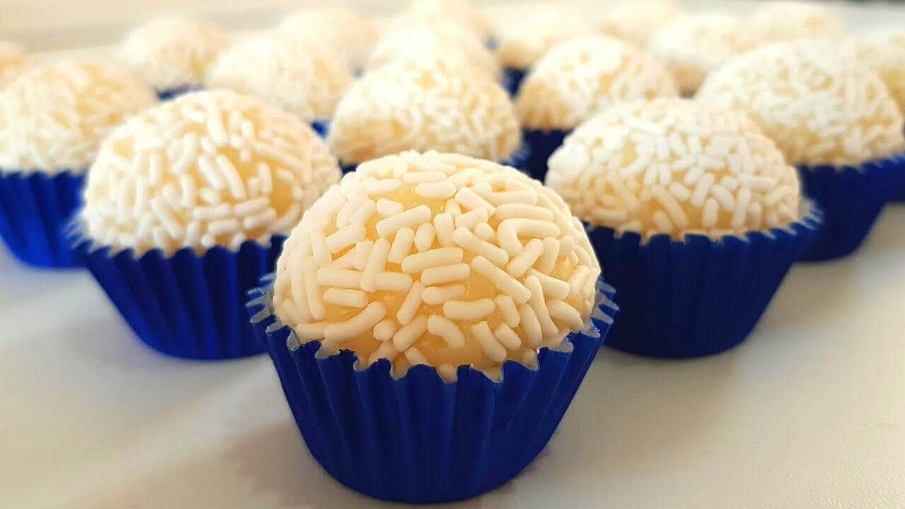 como fazer brigadeiro branco