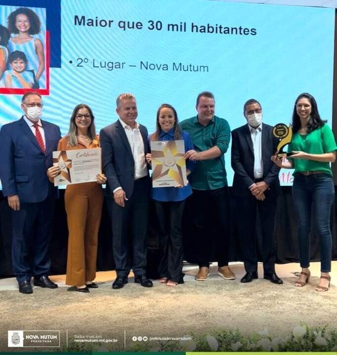 nova mutum recebe premio por excelente performance junto ao programa imuniza mais mt