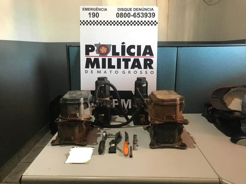 pm prende dupla e recupera pecas furtadas de caminhao avaliadas em r 50 mil