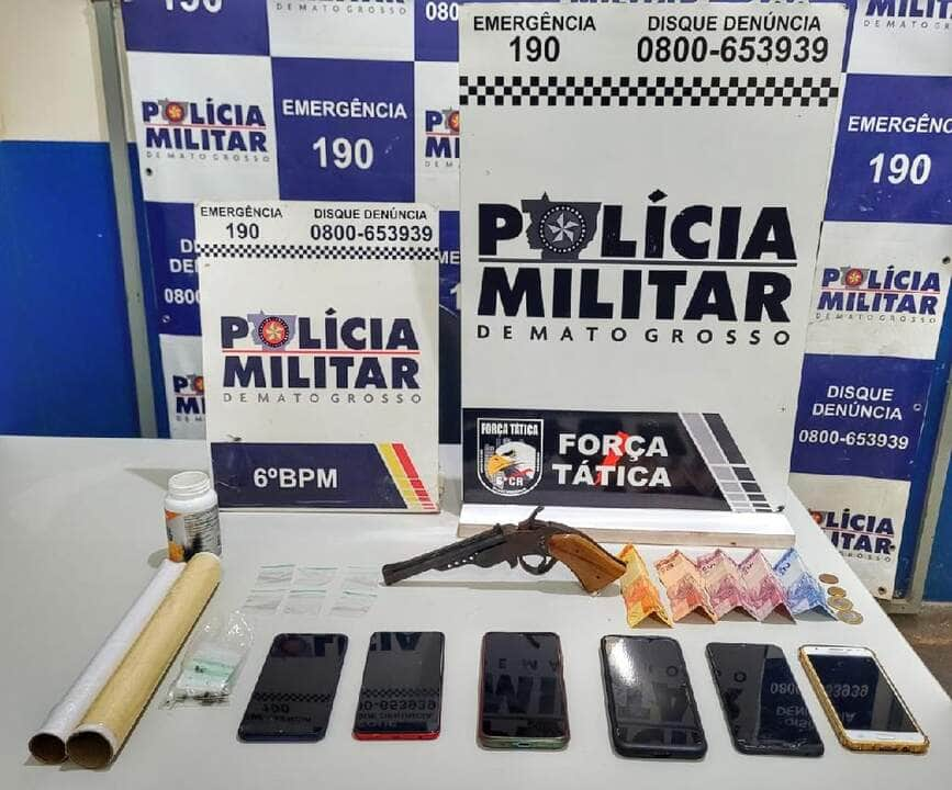 quadrilha e presa por trafico de drogas e porte ilegal de arma de fogo