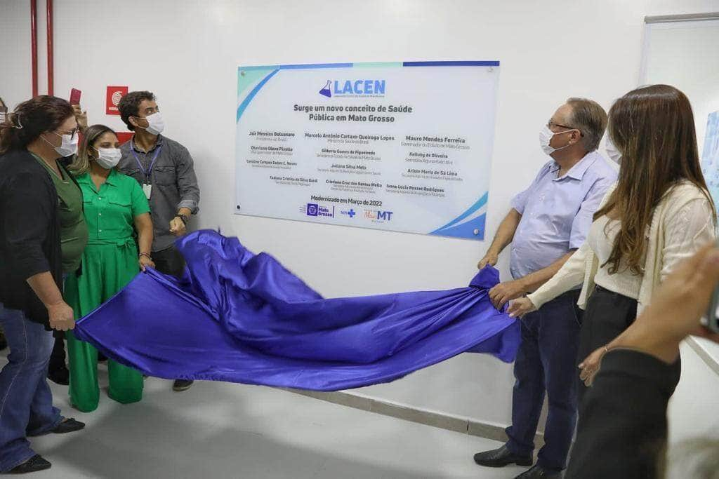 governo inaugura nova sede do laboratorio central de saude que e referencia em mt