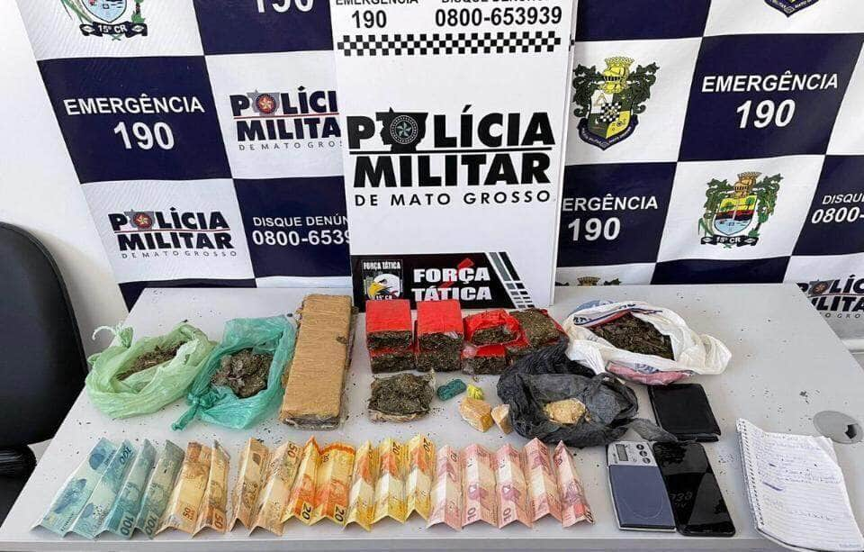 homem e preso com tabletes de maconha em peixoto de azevedo