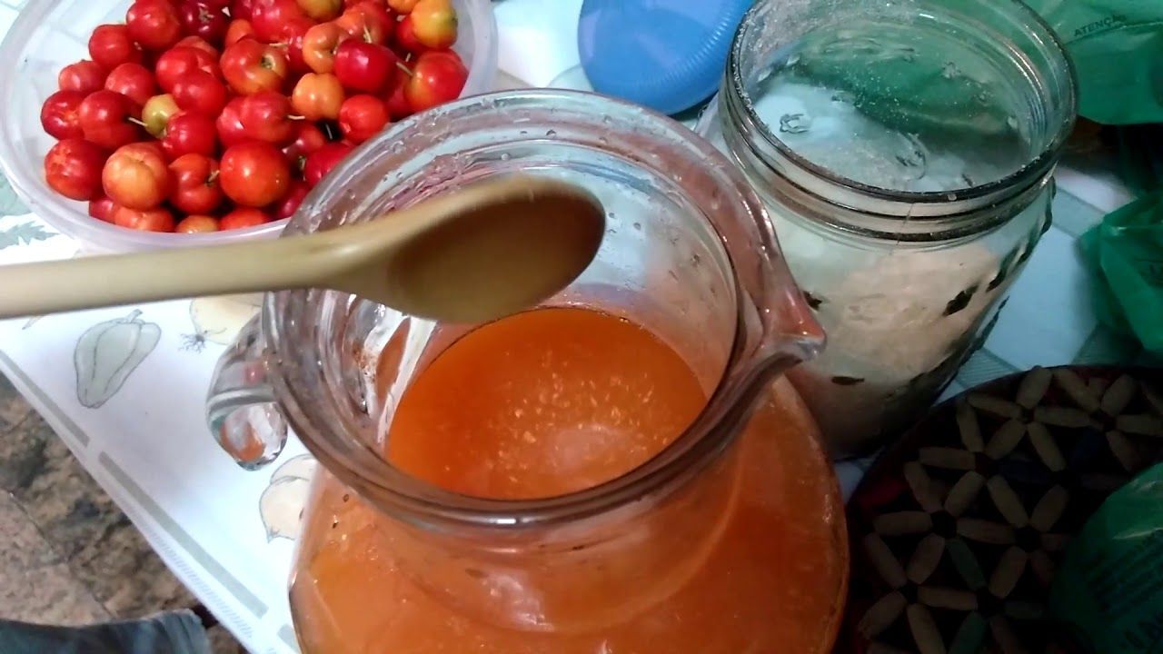 como fazer suco de acerola com laranja