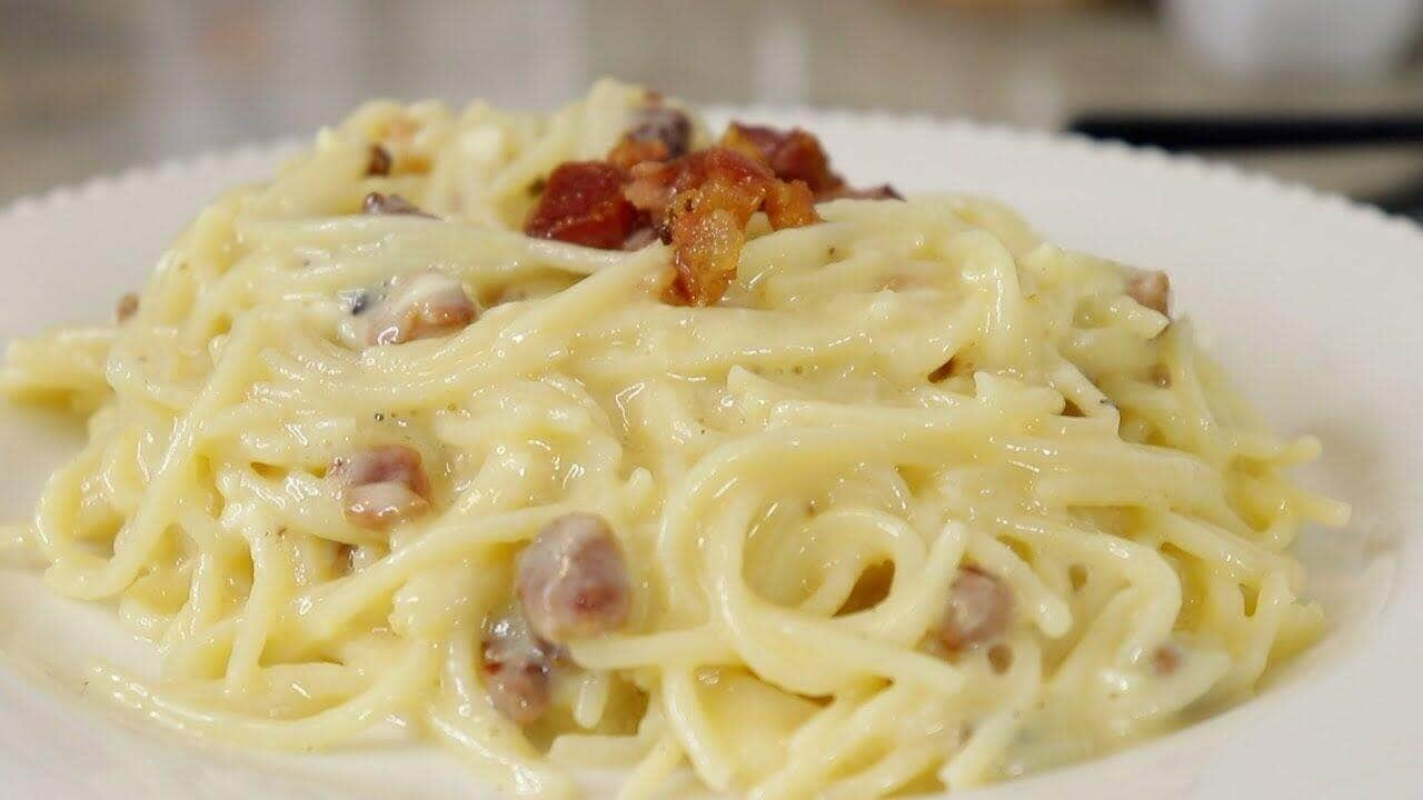 receita de macarrão a carbonara