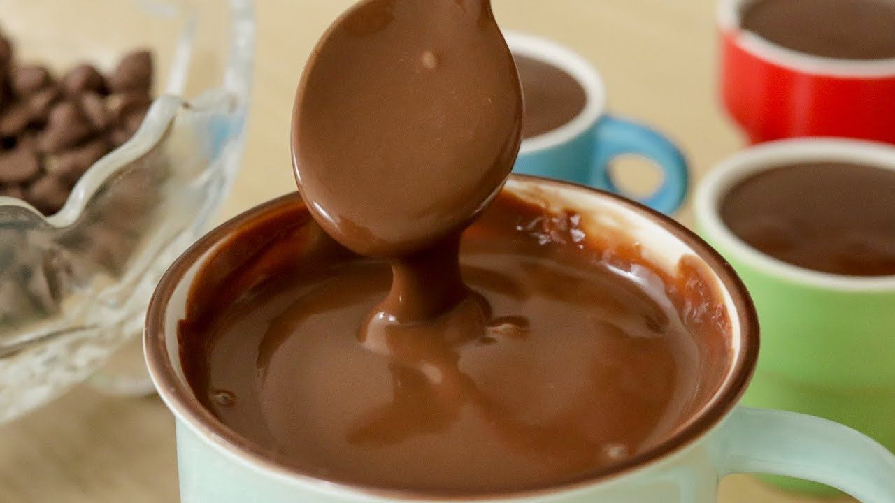 como fazer chocolate quente com creme de leite