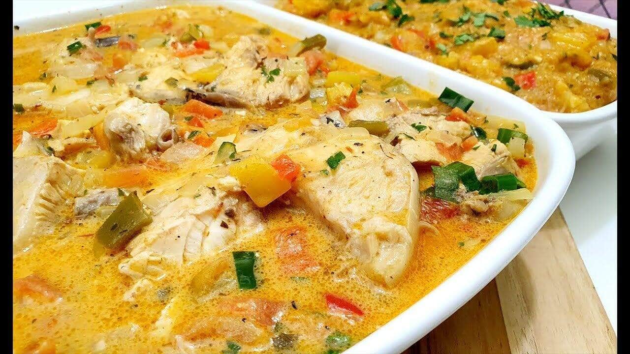 como fazer peixe ensopado com pirão