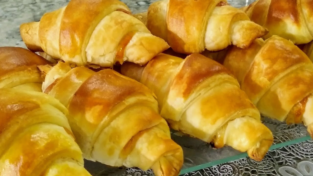 como fazer croissant com massa folhada