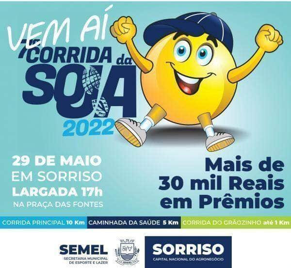 7ª corrida da soja sera no dia 29 de maio