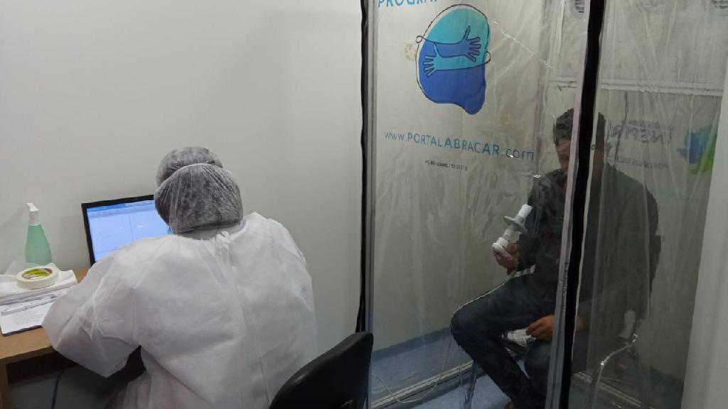 hospital estadual santa casa faz mutirao de exames para medir fluxo de ar dos pulmoes de pacientes