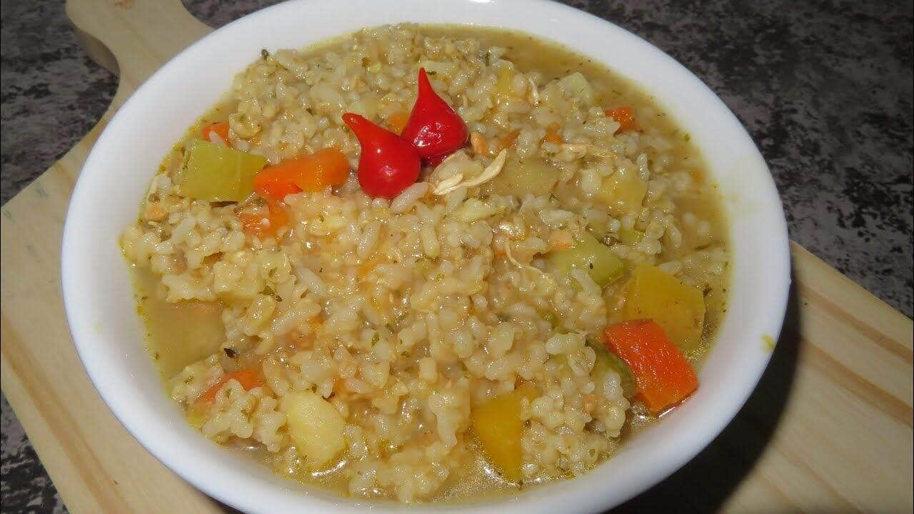 como fazer canja de arroz