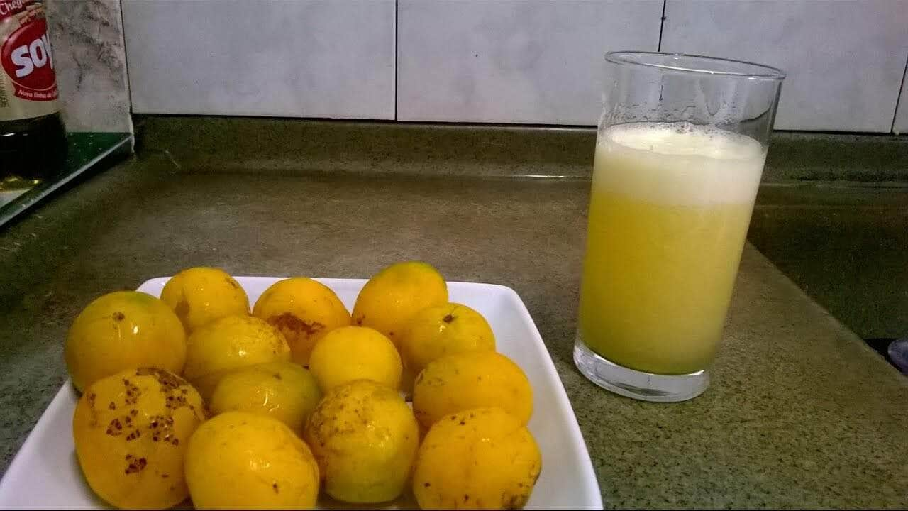 como fazer suco de cajá