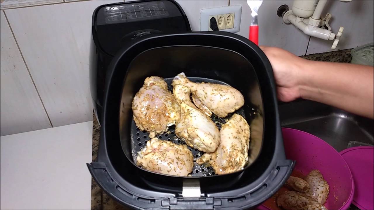 como fritar frango na airfryer