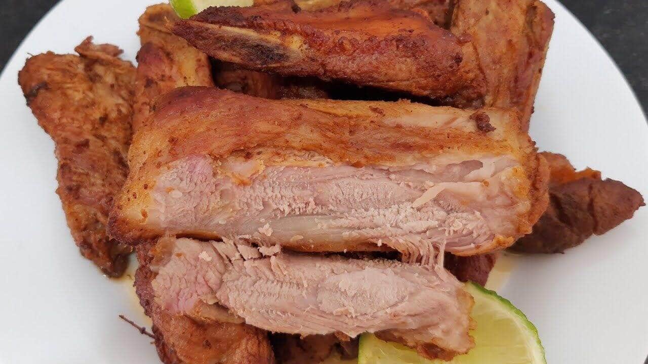 como fazer costelinha de porco frita