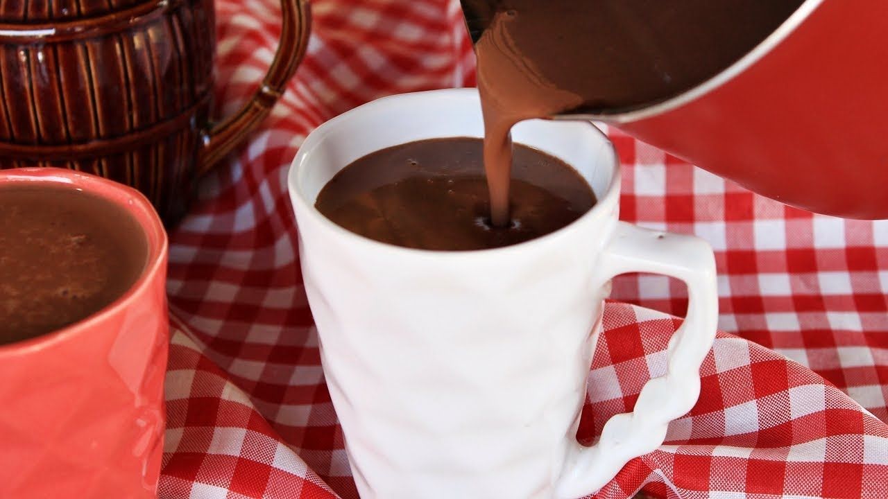 como fazer chocolate quente sem creme de leite