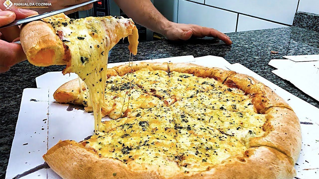 como fazer pizza de quatro quejios