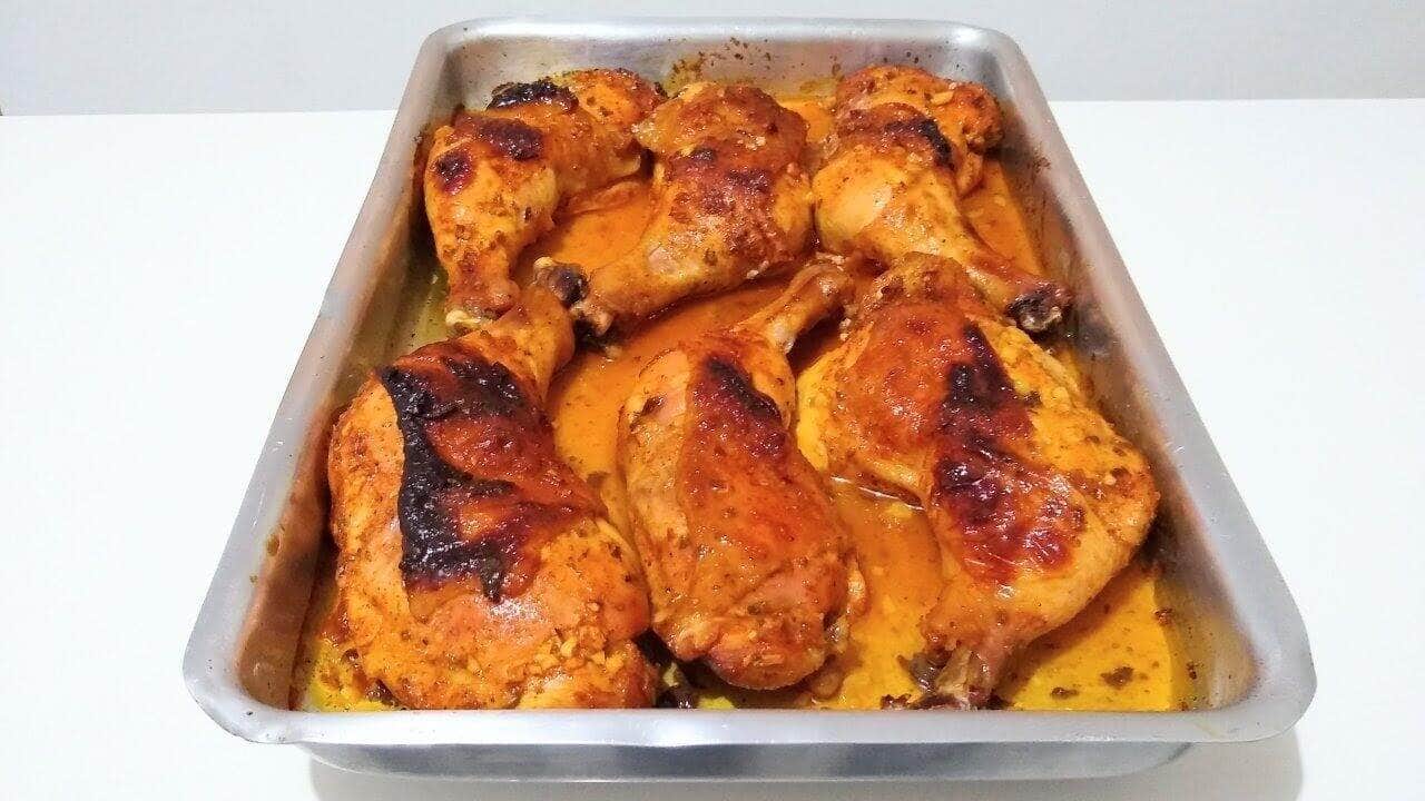 receita com sobrecoxa de frango