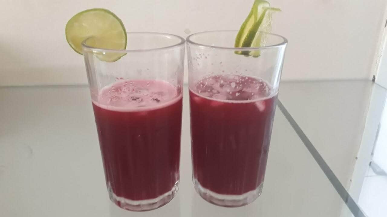 como fazer suco de beterraba com limão