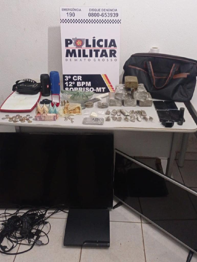 policia militar prende dupla por trafico de drogas em sorriso