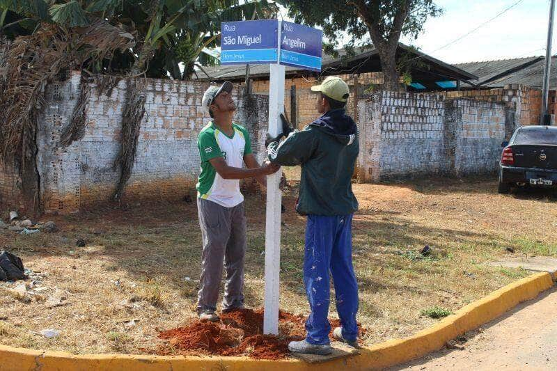 ruas de lucas do rio verde recebem placas de identificacao