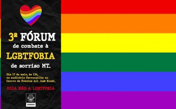 sorriso promove 3º forum de combate a lgbtfobia