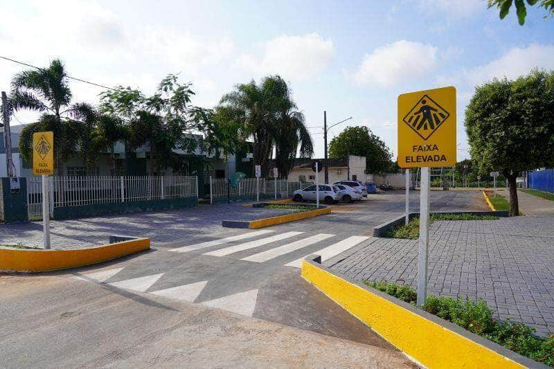 transito inicia intervencoes em travessias de escolas em lucas do rio verde