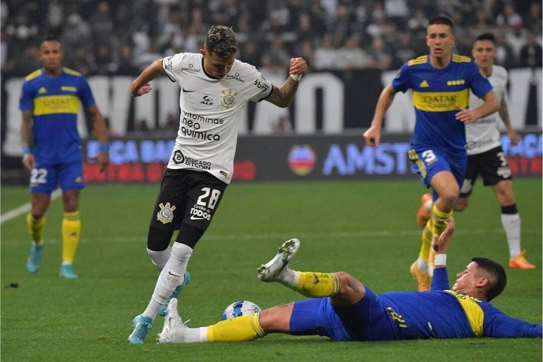 Lance de Corinthians x Boca Juniors. Foto: Twitter Conmebol Lance de Corinthians x Boca Juniors. Foto: Twitter Conmebol