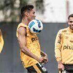 Balieiro em treino do Santos. Foto: Ivan Storti/Santos FC