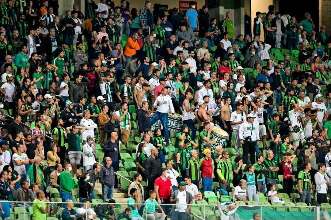 Torcida do América-MG. Foto: Mourão Panda/América MG