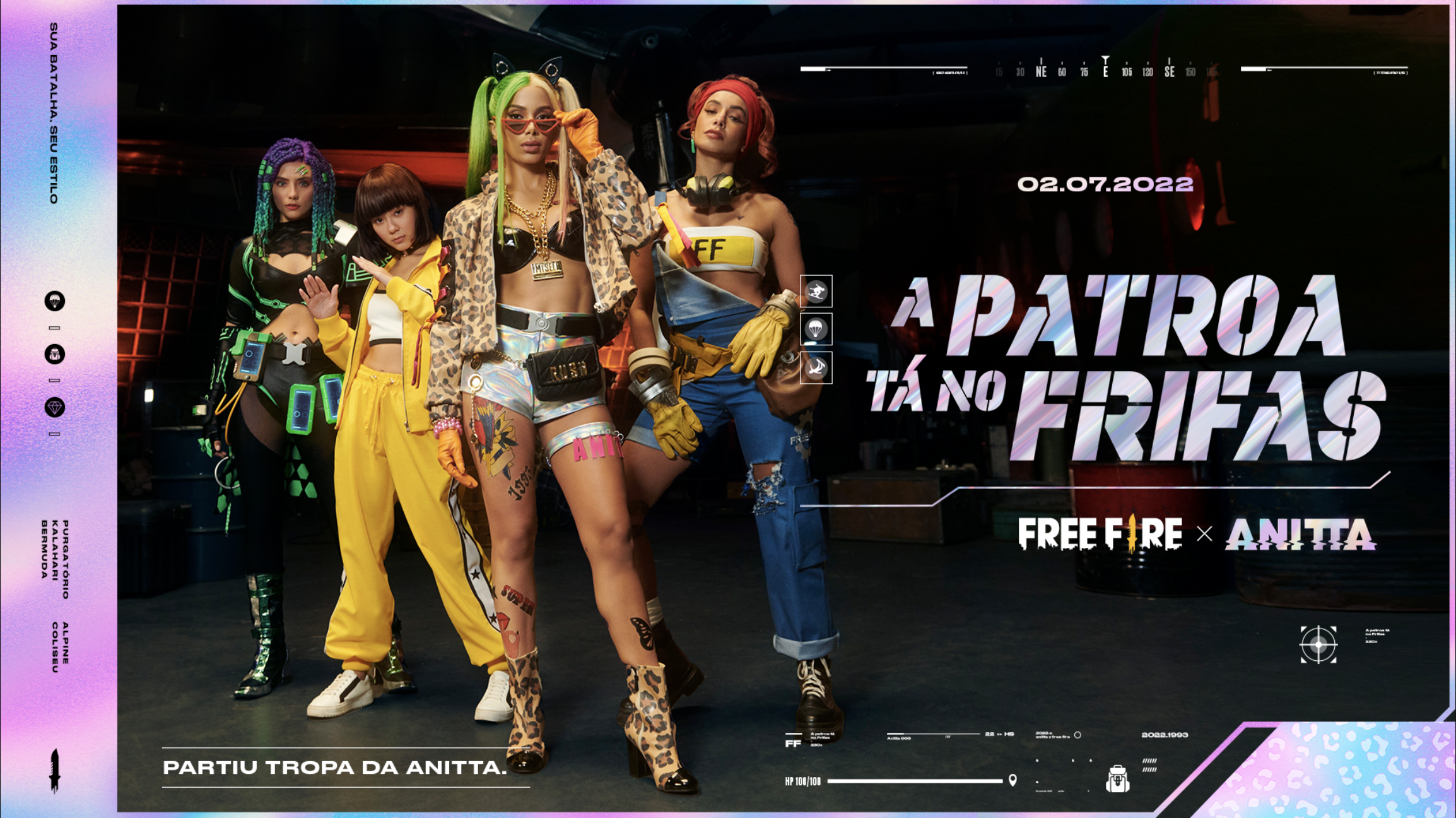 FREE FIRE: ANITTA SERÁ PERSONAGEM DO JOGO