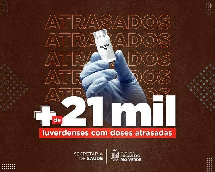 cerca de 21 mil pessoas estao com doses atrasadas da vacina covid em lucas do rio verde