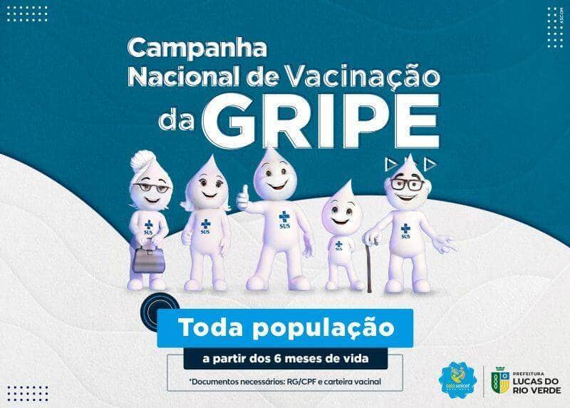 lucas do rio verde libera vacina da gripe para populacao em geral nesta segunda feira 27