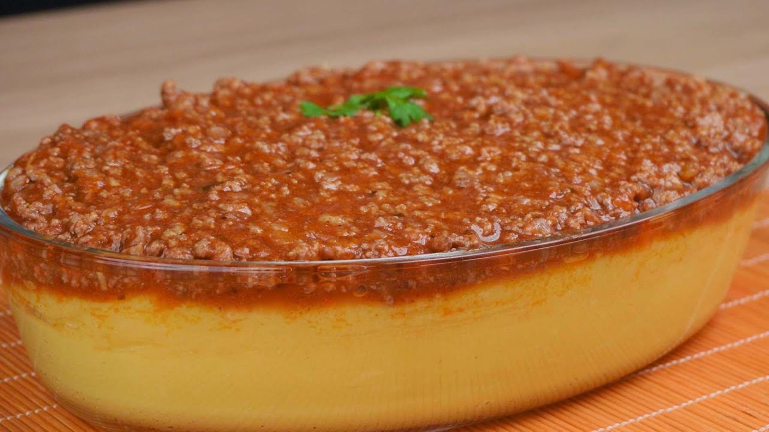 receita de polenta com carne moída