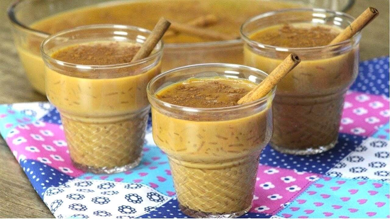 como fazer arroz doce com açucar queimado