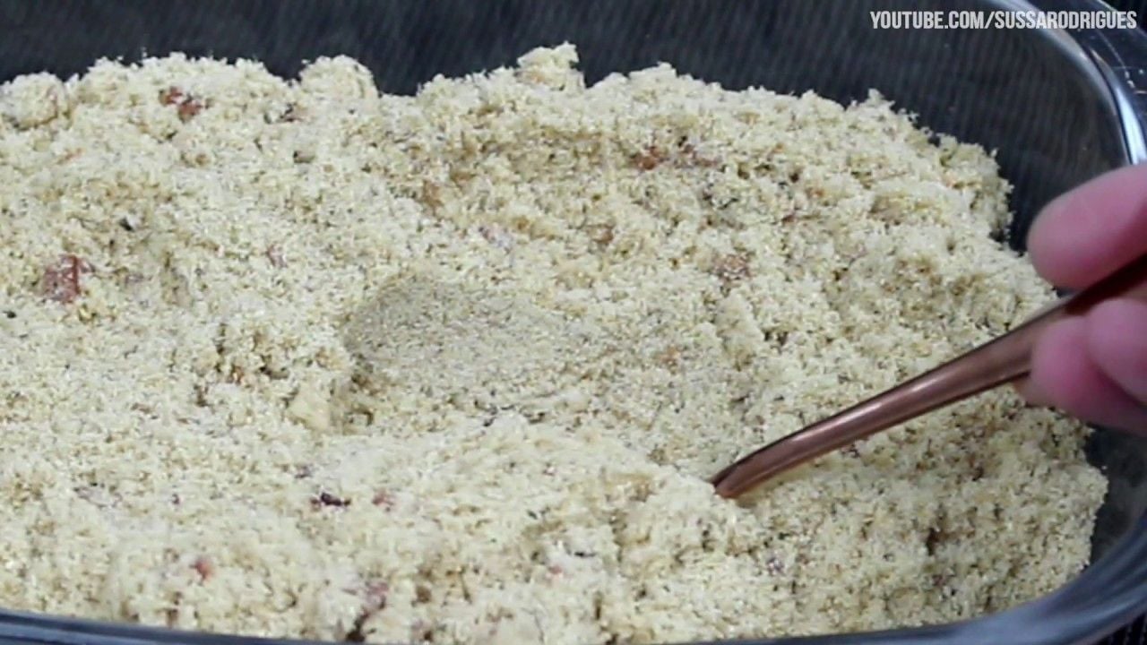 como fazer farofa de cebola e alho