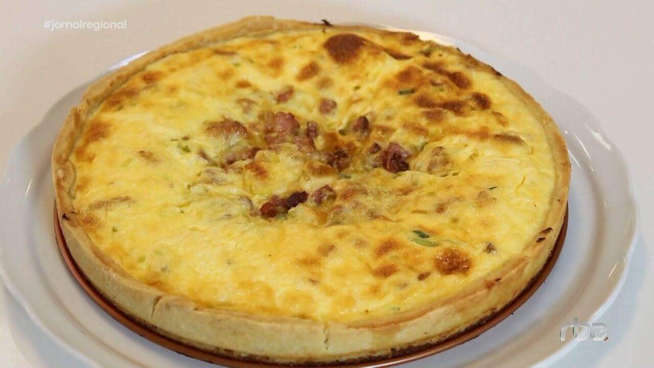 receita de quiche de alho poró